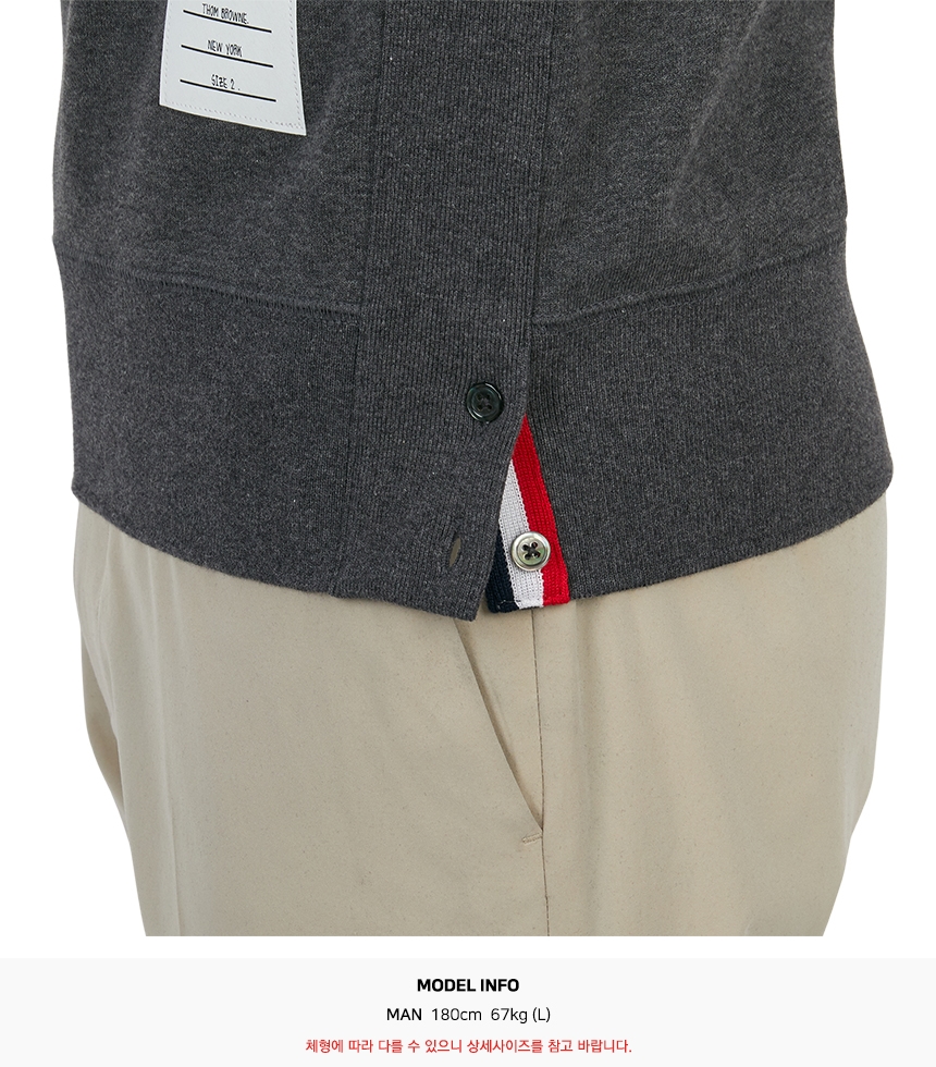 톰브라운(THOM BROWNE) 남성 맨투맨 MJT021H 00535 025