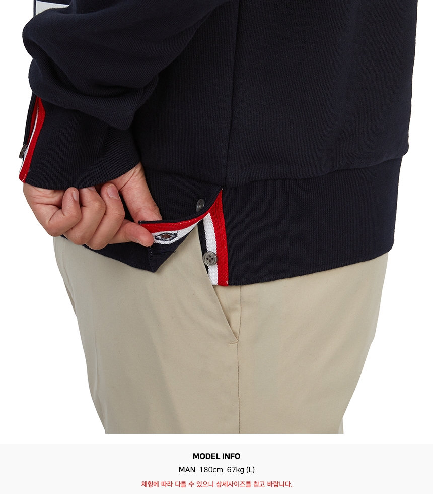 톰브라운(THOM BROWNE) 남성 후드티 MJT086A 03377 415