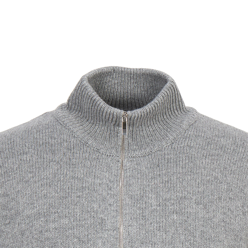 톰브라운(THOM BROWNE) 남성 반집업 니트 MKA567A Y1029 055