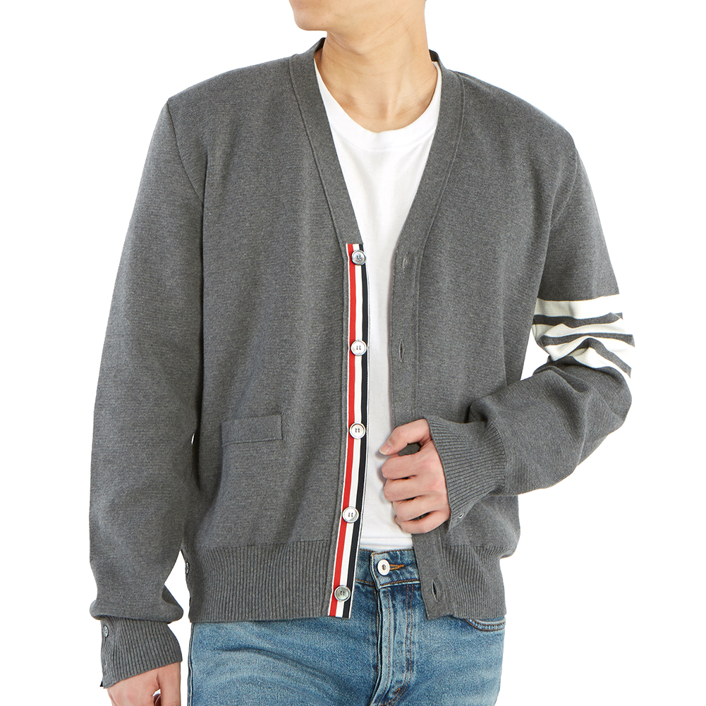톰브라운(THOM BROWNE) 남성 가디건 MKC171A 00219 035