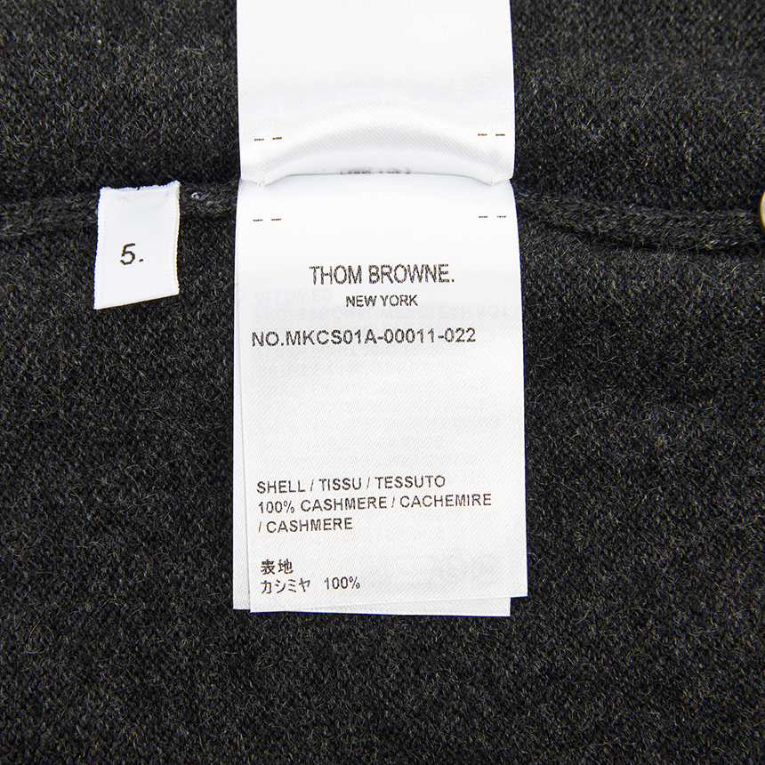 톰브라운(THOM BROWNE) 남성 크롭 가디건 MKCS01A 00011 022