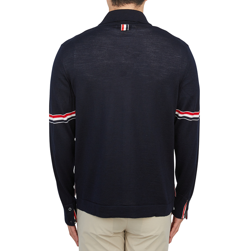 톰브라운(THOM BROWNE) 남성 카라 가디건 MKL005A Y1002 415