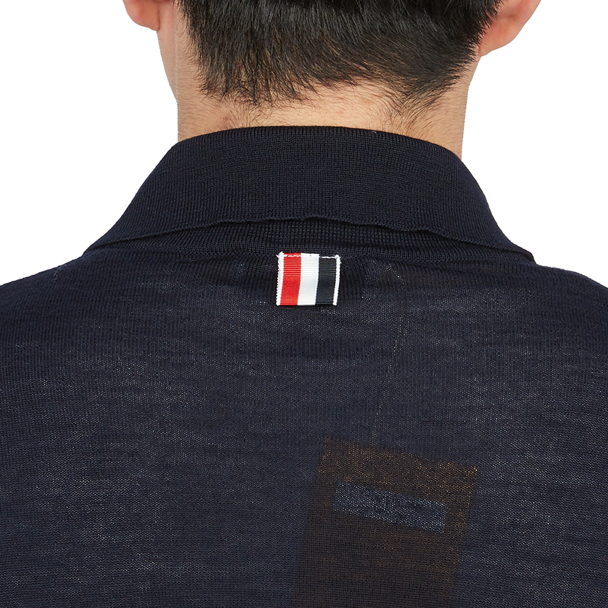 톰브라운(THOM BROWNE) 남성 카라 가디건 MKL005A Y1002 415