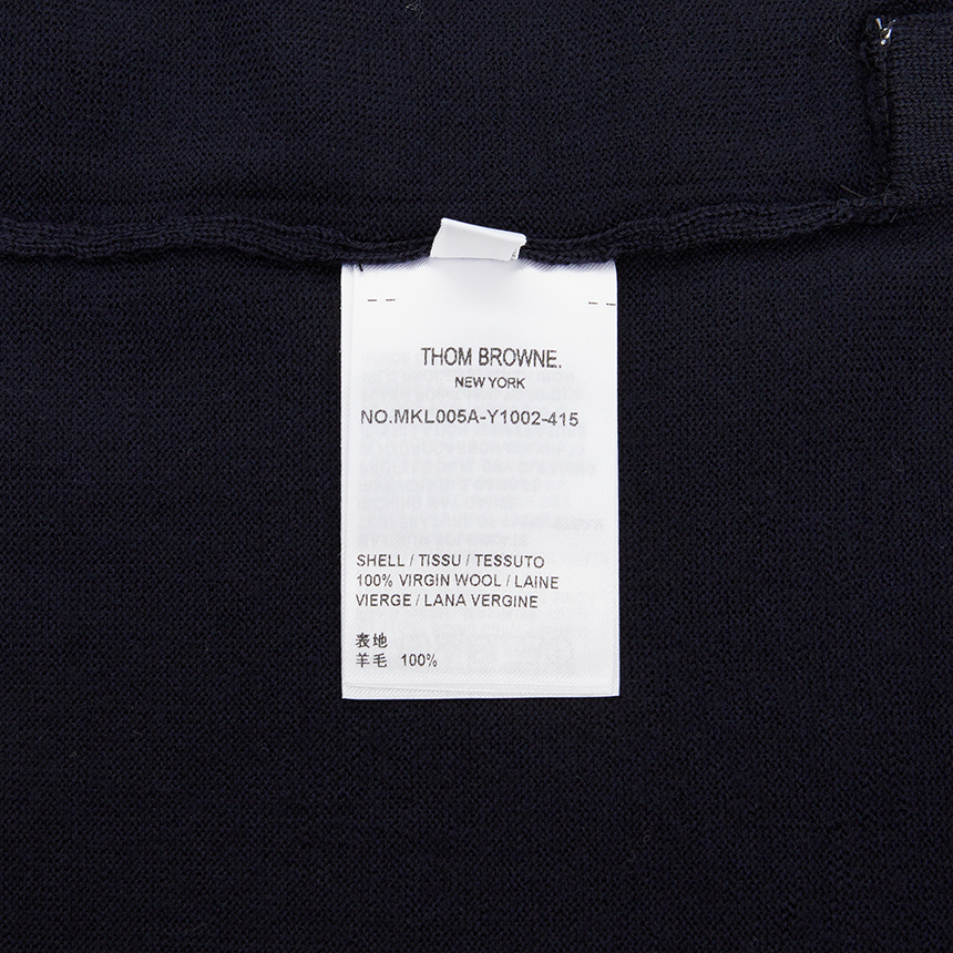 톰브라운(THOM BROWNE) 남성 카라 가디건 MKL005A Y1002 415
