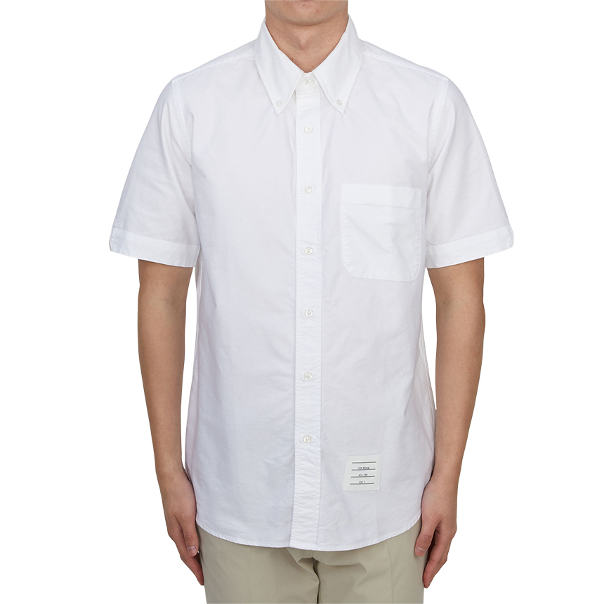 톰브라운(THOM BROWNE) 남성 반팔 셔츠 MWS239E F0313 100