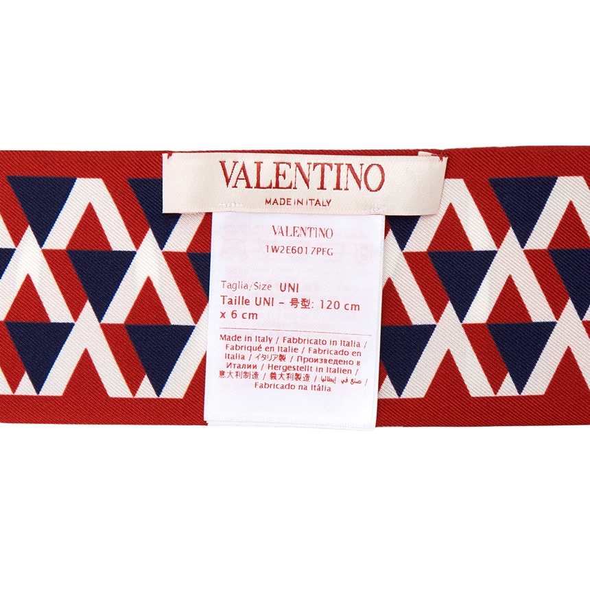 발렌티노(VALENTINO) 공용 실크 스카프 1W2E6017PFG KL7