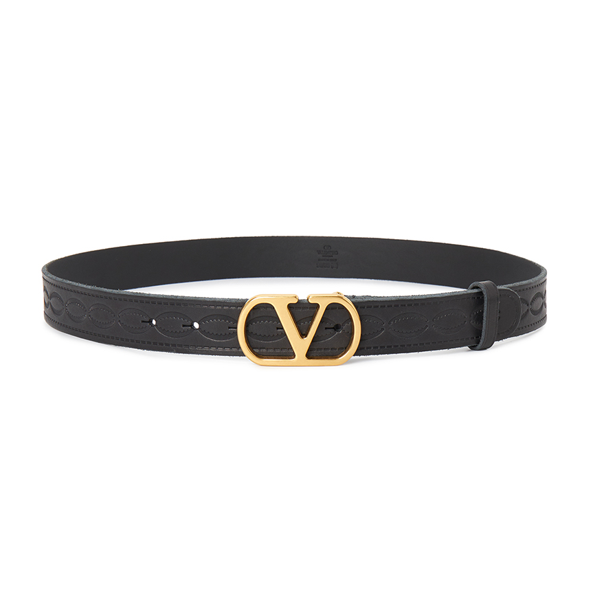 발렌티노(VALENTINO) 브이로고 시그니처 남성 벨트 7Y2T0SM3ZIM 0NO