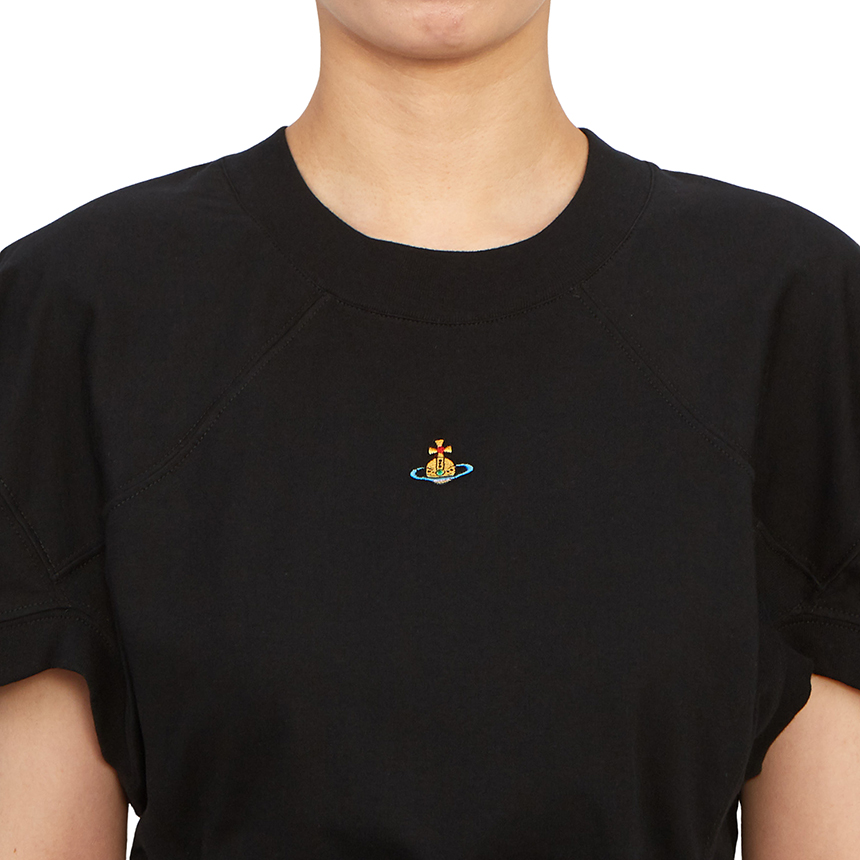 비비안웨스트우드(VIVIENNE WESTWOOD) 여성 크롭 반팔티셔츠 1G01000A J004A N401