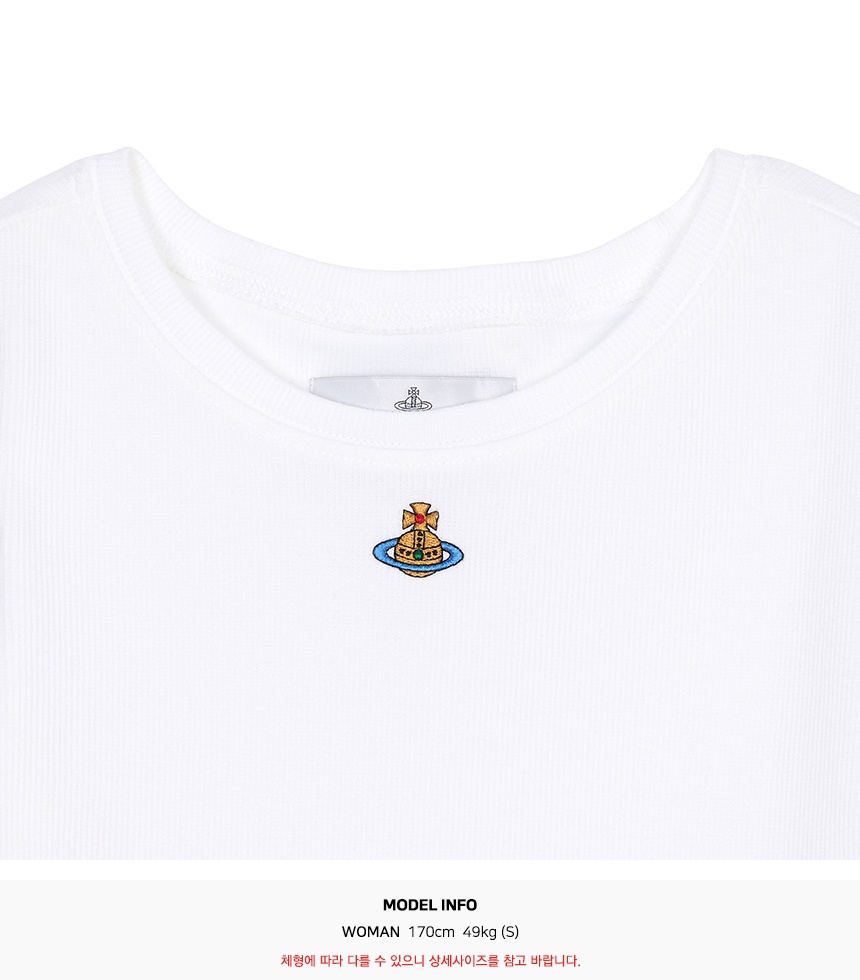 비비안웨스트우드(VIVIENNE WESTWOOD) 베이비 페루 여성 반팔티셔츠 1G010019 J009C A401