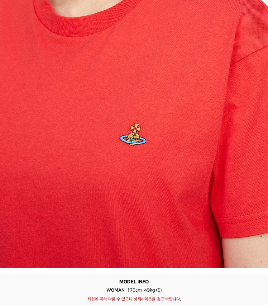 비비안웨스트우드(VIVIENNE WESTWOOD) 반팔티셔츠 (남여공용) 3G010013 J001M G406