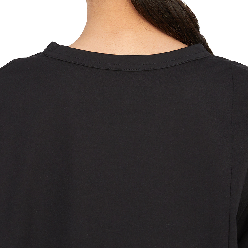 요지야마모토(YOHJI YAMAMOTO) Y-3 프리미엄 여자 크루넥 반팔티셔츠 루즈핏 H44796 BLACK